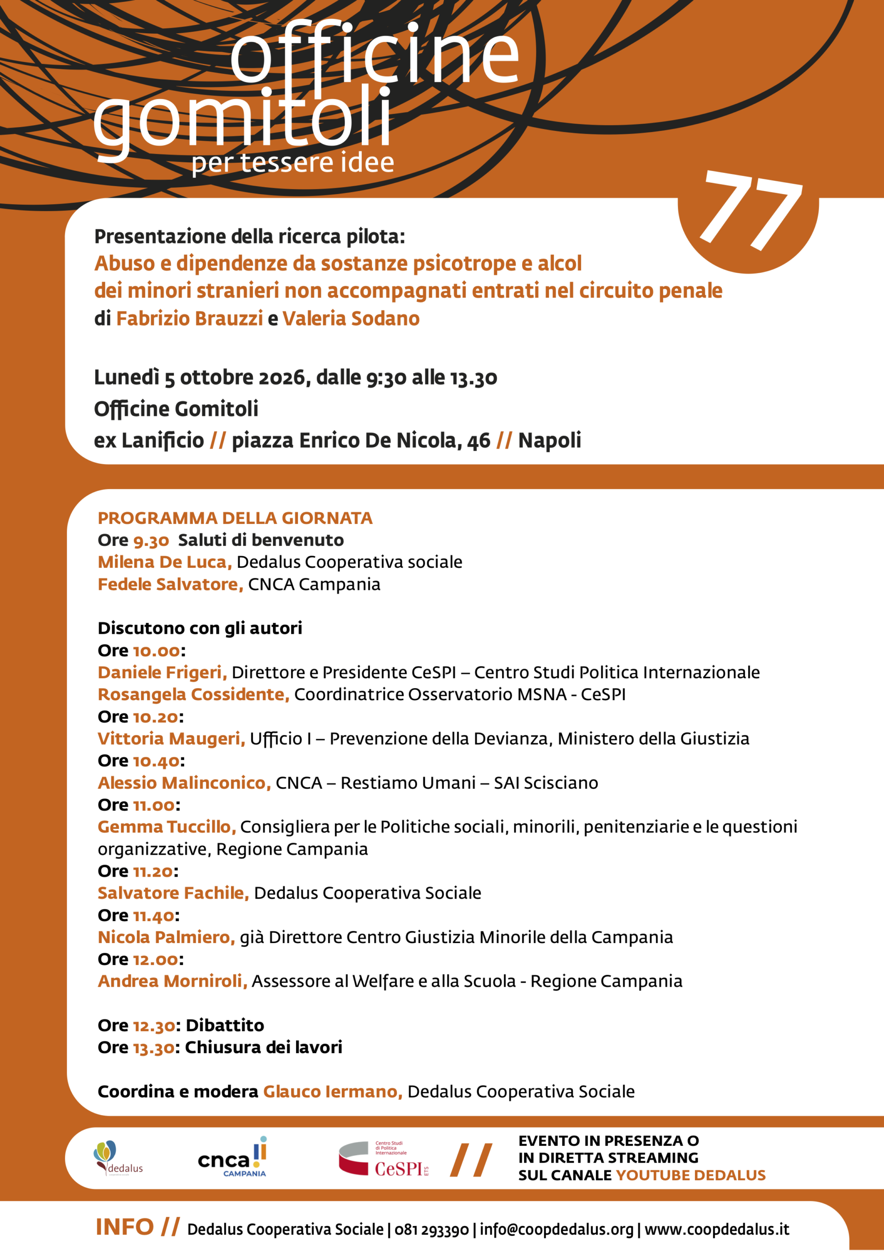 Il CeSPI presenta a Napoli la ricerca pilota sull’uso di alcol e sostanze psicotrope tra i minori stranieri non accompagnati